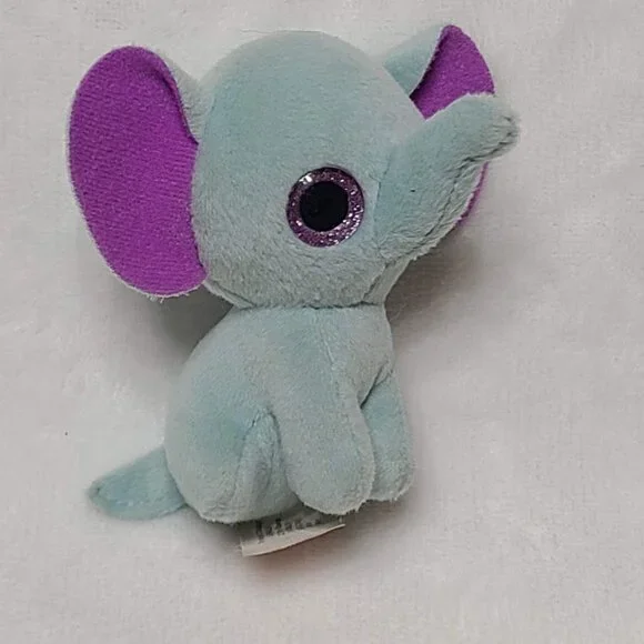 Peanut Elephant Ty Mini Beanie Boo 3" Plush Toy McDonalds #11 Happy Meal 2017 - Picture 2 of 8